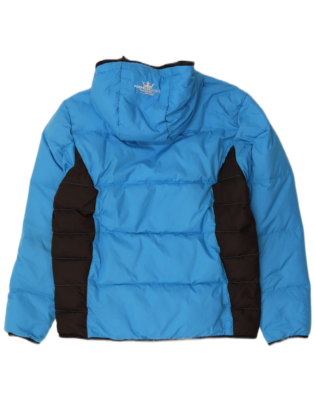 Jaqueta acolchoada com capuz masculina Wedze UK 40 grande poliéster azul Colourblock