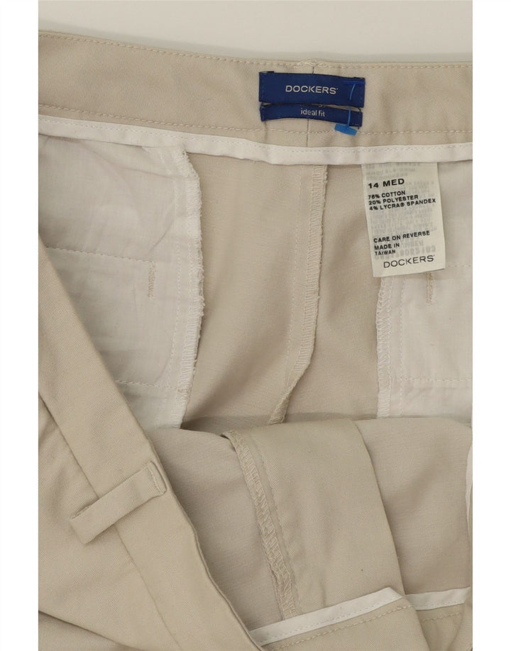 DOCKERS Womens Bootcut Chino Trousers US 14 XL W36 L28 Beige Cotton Vintage Dockers and Second-Hand Dockers from Messina Hembry 