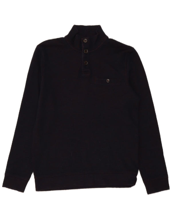 Suéter masculino Ted Baker com gola redonda tamanho 2 pequeno azul marinho moderno