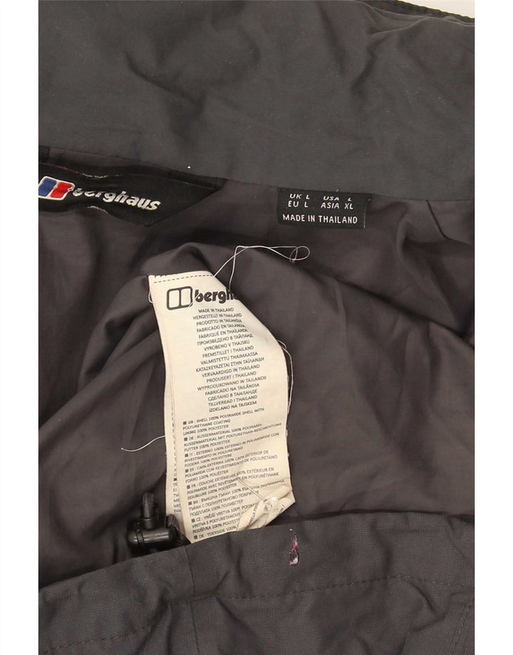 Jaqueta de chuva masculina Berghaus com capuz UK 40 grande poliamida azul marinho