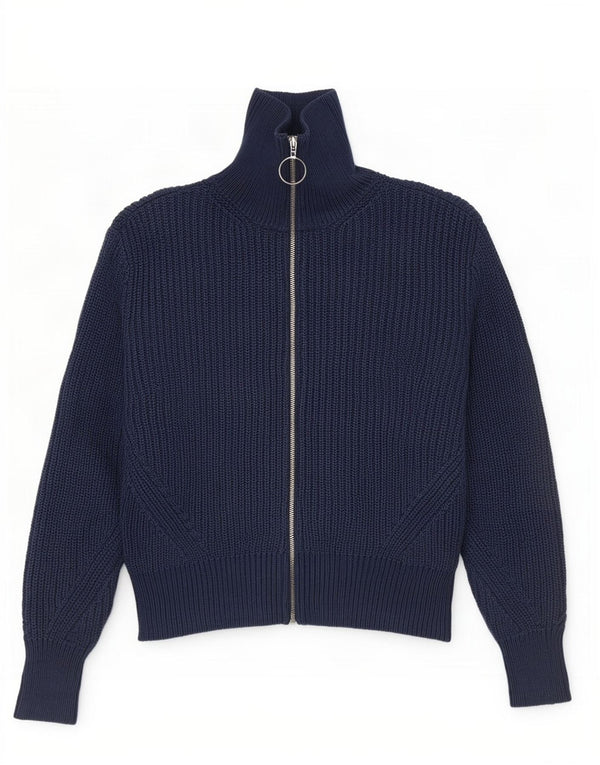 Suéter cardigã feminino Marks & Spencer Reino Unido 12 médio azul marinho