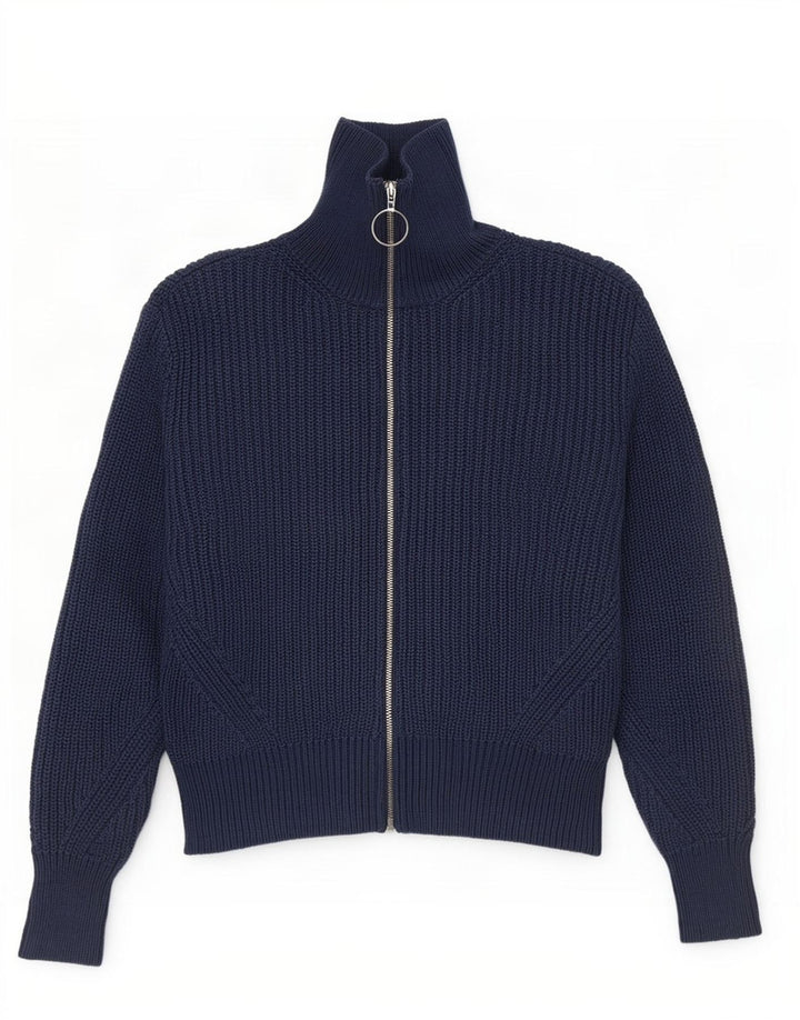 Suéter cardigã feminino Marks & Spencer Reino Unido 12 médio azul marinho
