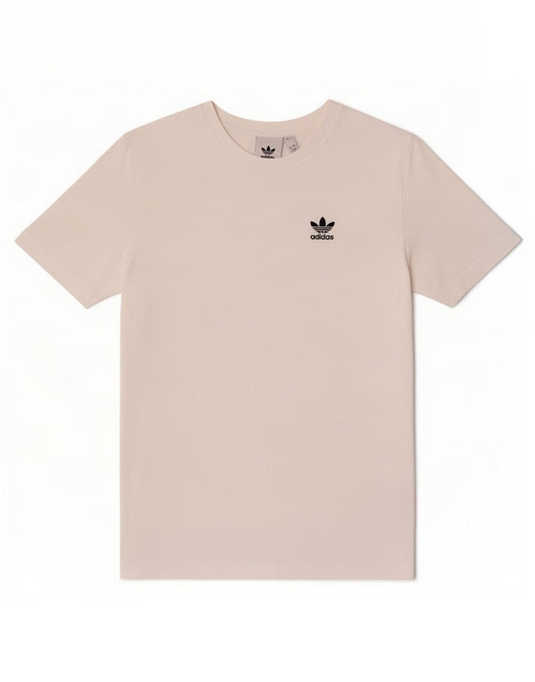 Adidas Mens T-Shirt Top Pequeno Algodão Branco