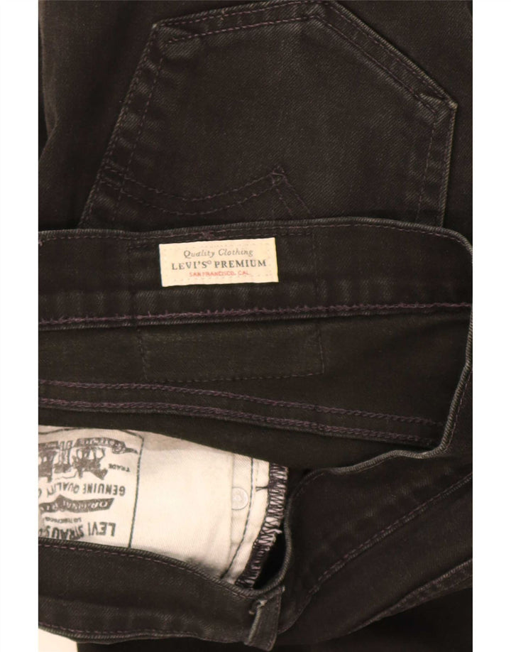 Calça jeans reta masculina Levi's W30 L32 algodão preto