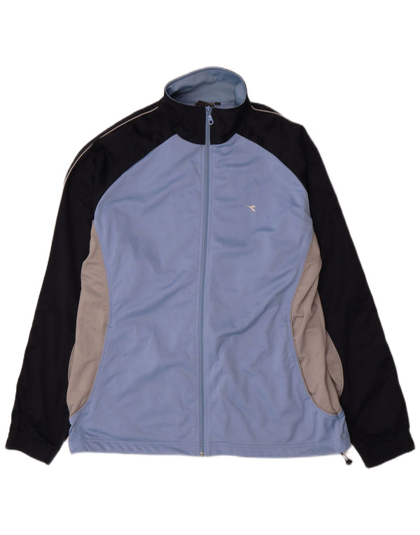 Diadora Mens Treino Top Jacket 2XL Azul Colourblock Poliéster