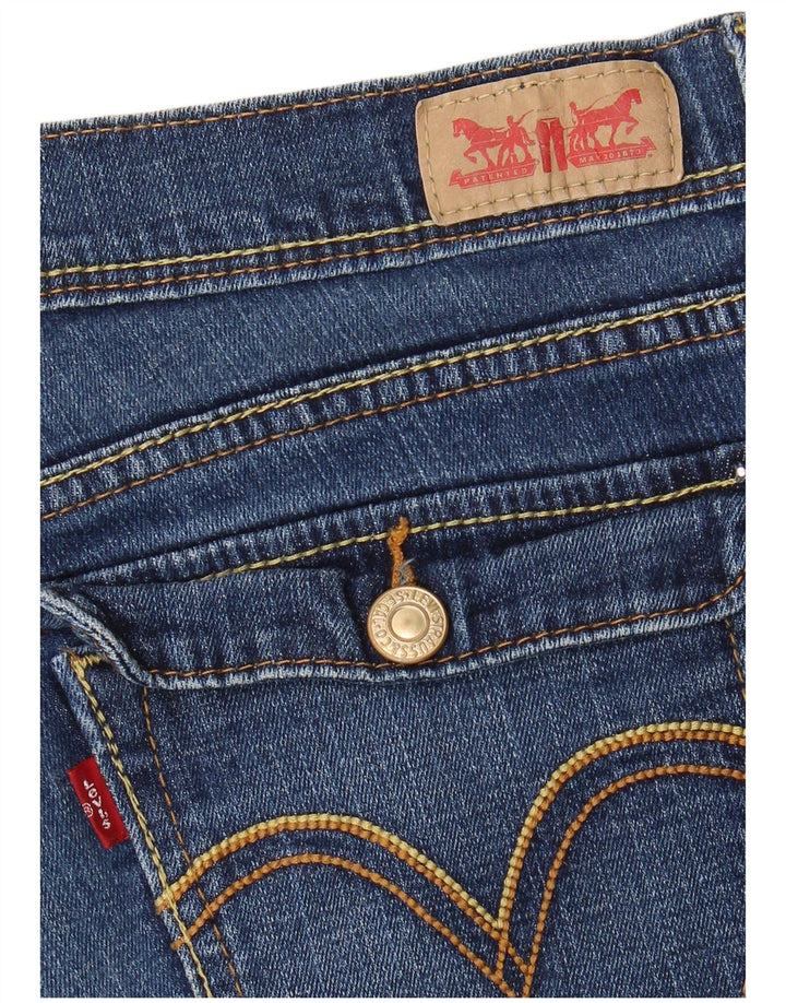 Calça jeans feminina Levi's 524 Super Low Slim W32 L31 Azul