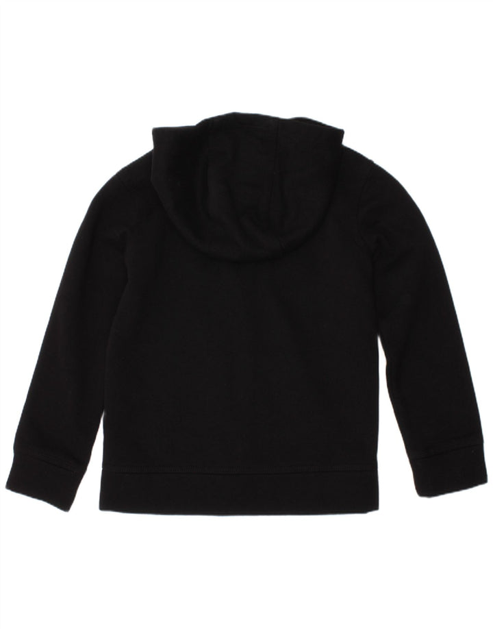 Suéter NIKE Boys Zip com capuz 4-5 anos pequeno preto algodão