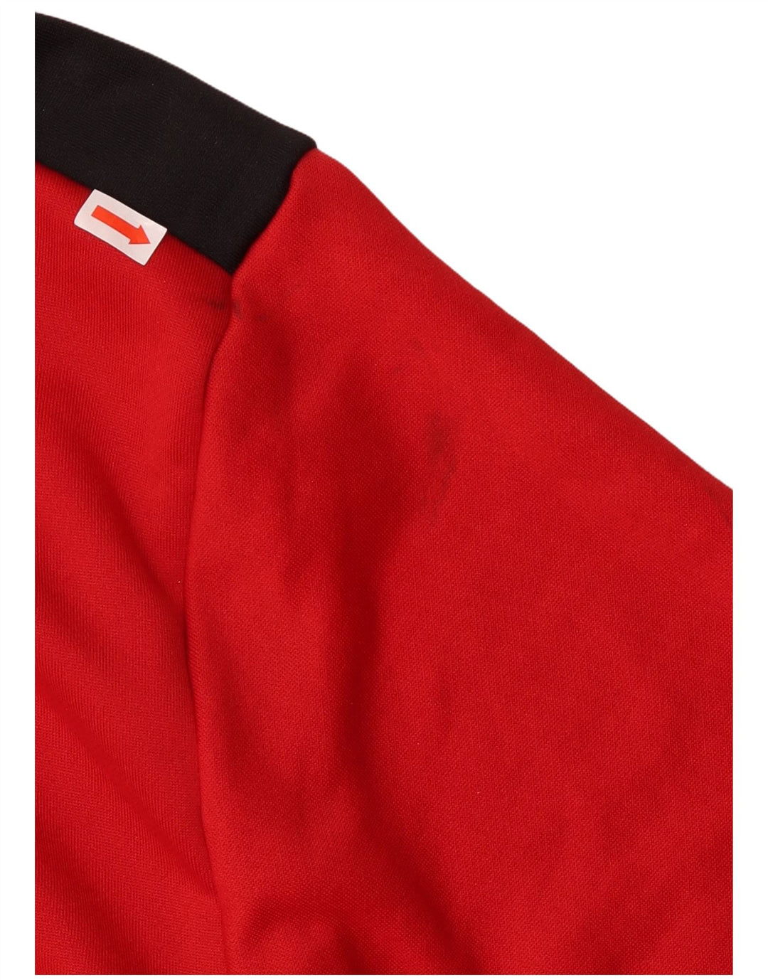 Adidas Mens Treino Top Jaqueta Médio Vermelho Colorblock Poliéster