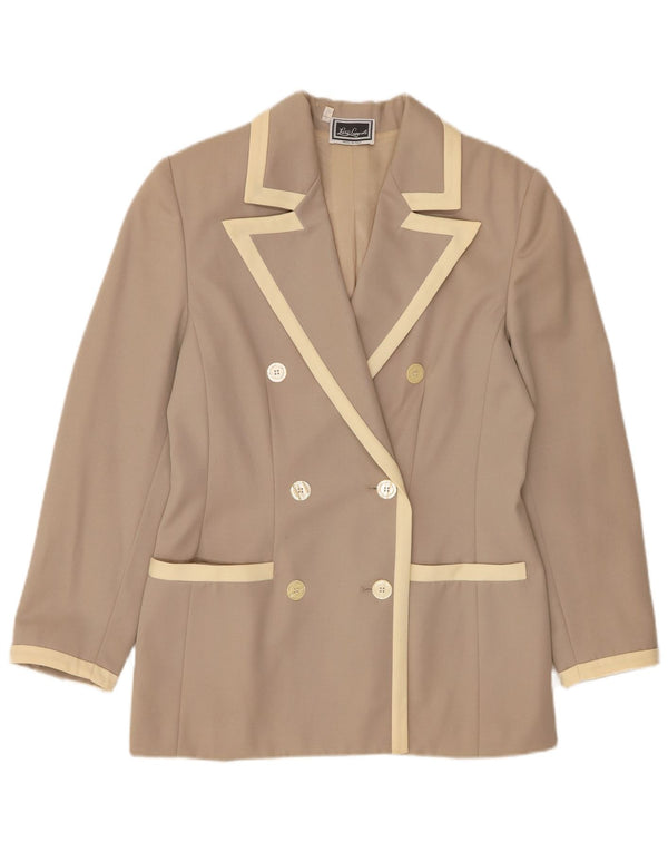 Luisa Spagnoli Jaqueta blazer feminina com peito duplo IT 42 Médio Bege