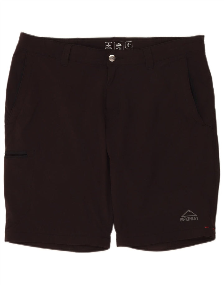 MC Kinley Mens Cargo Shorts W34 Grande Poliamida Marrom