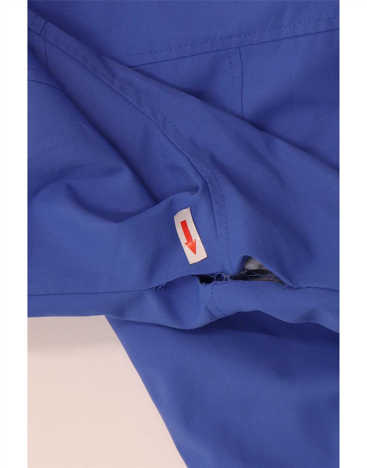 Jaqueta de chuva com capuz para mulheres da roupa da tripulação Poliéster azul grande Reino Unido 16
