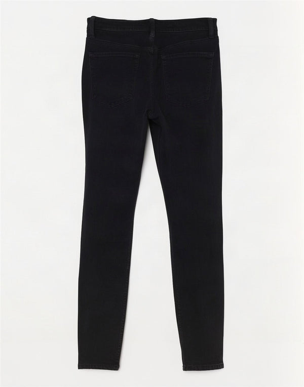J Brand Calça Feminina Skinny Casual W28 L26 Azul Marinho Tencel