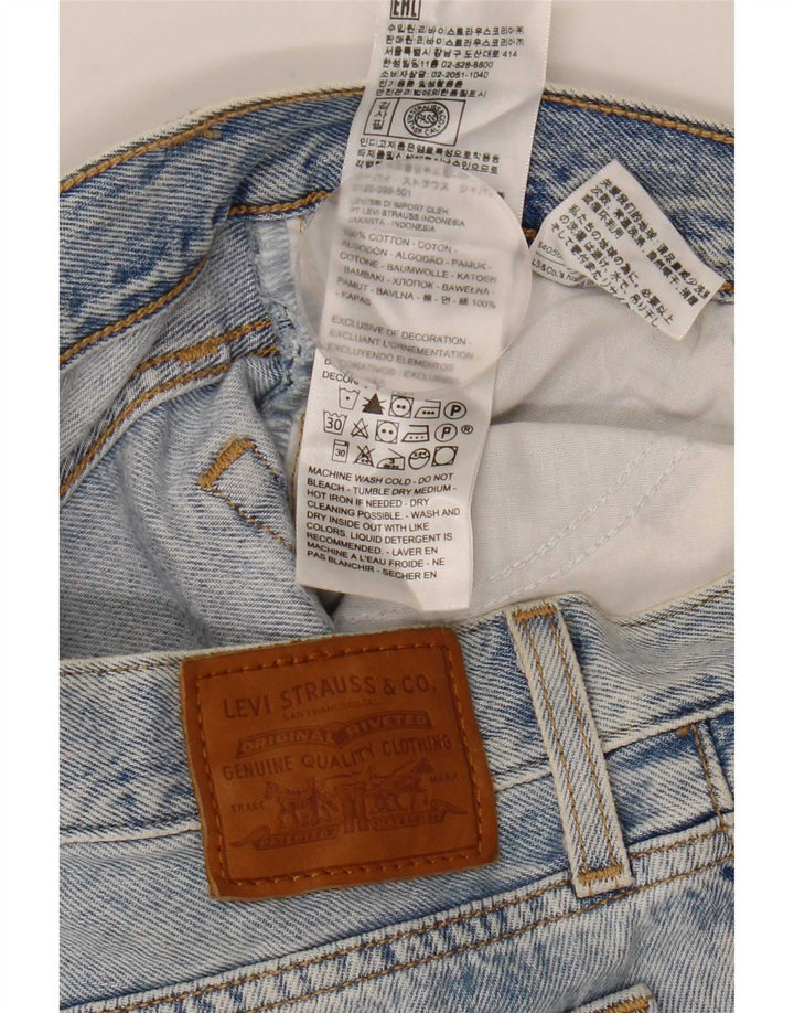 Calça jeans feminina Levi's Wedgie Straight W26 L28 azul algodão