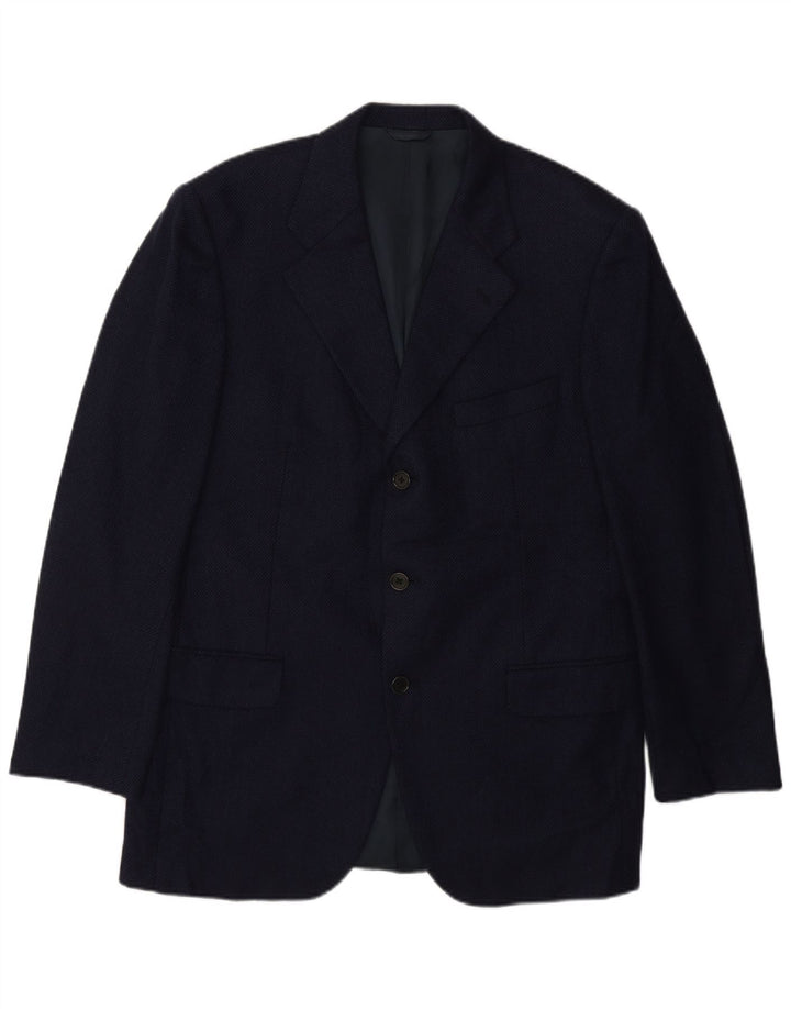 Jaqueta blazer masculina Burberry com 3 botões IT 50 médio azul marinho clássico