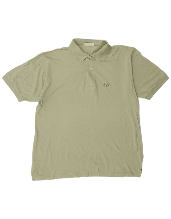 Camisa polo masculina Sergio Tacchini IT 48 algodão verde médio