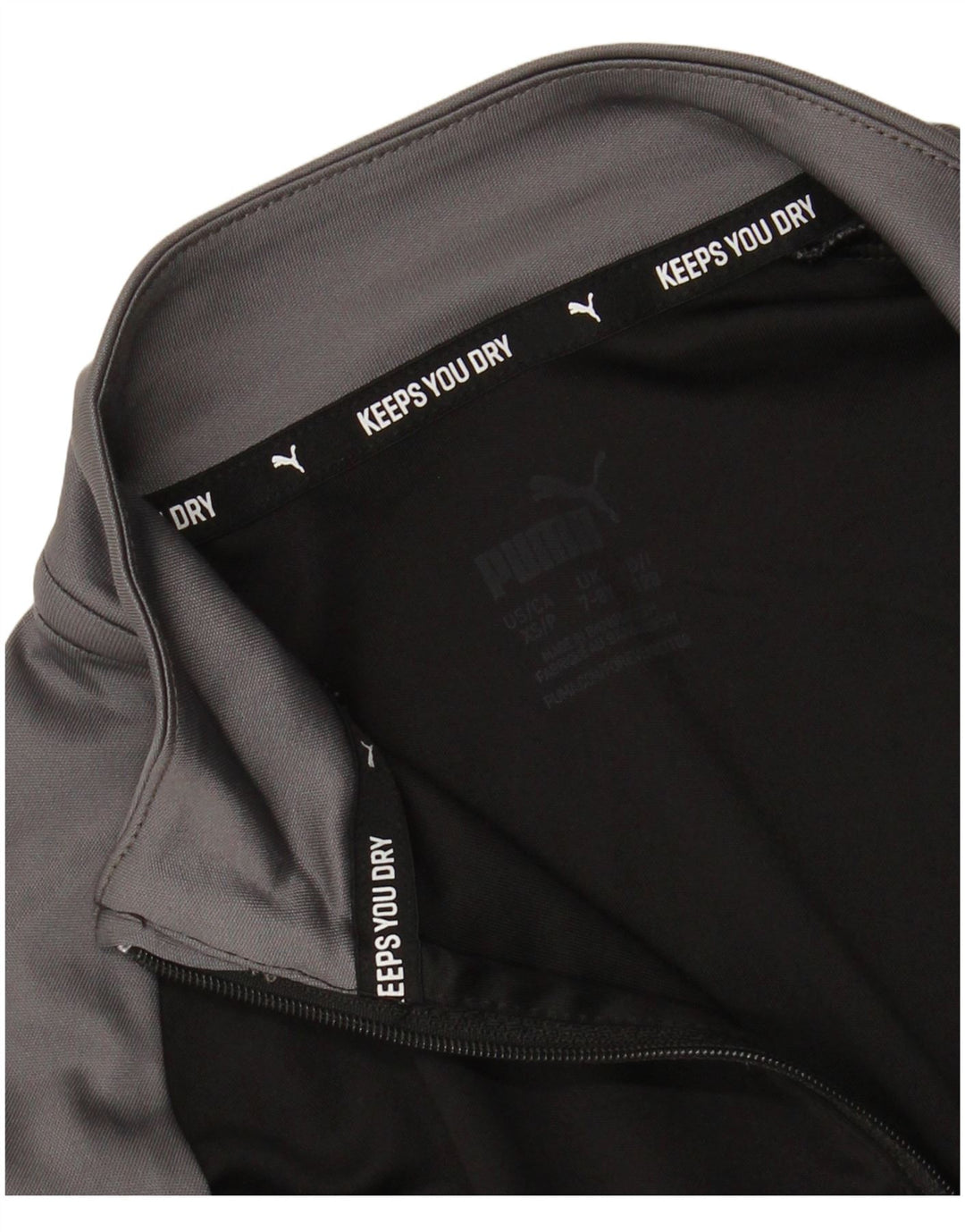 PUMA Boys Graphic Pullover Treino Top 7-8 Anos Preto Colorblock