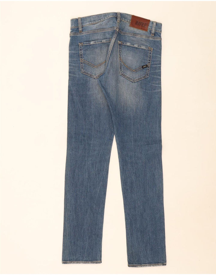 RIFLE Masculino Slim Jeans W31 L33 Azul Algodão