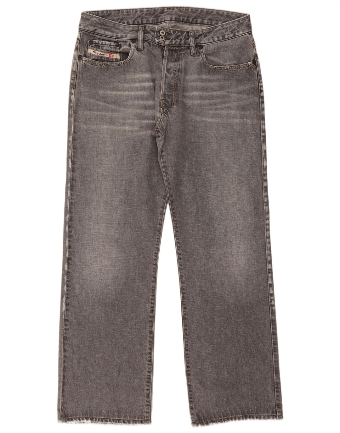 Jeans retos femininos Diesel W34 L31 algodão cinza