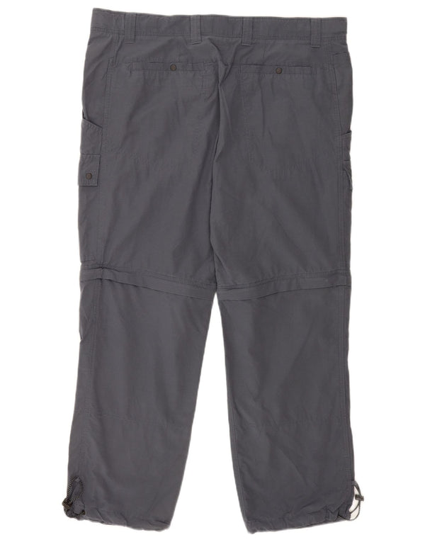 Calças cargo retas masculinas Marks & Spencer W38 L29 Algodão azul marinho