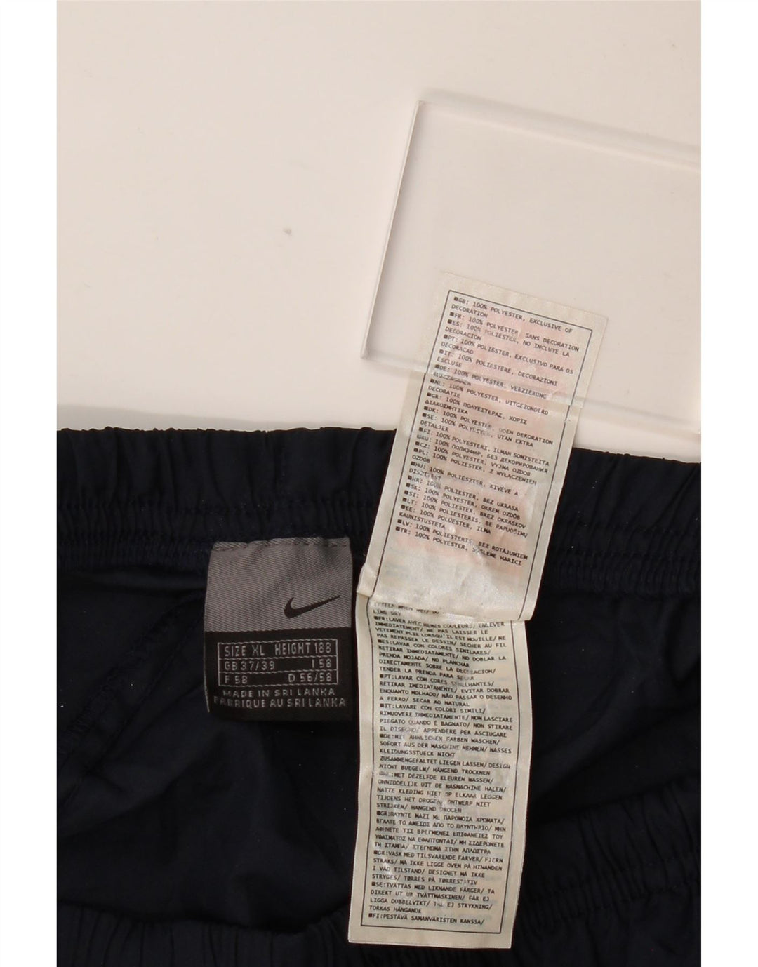 Calça de treino masculina Nike XL azul marinho poliéster