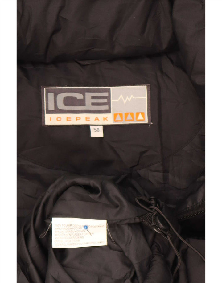 Colete acolchoado masculino Icepeak EU 58 4XL preto poliamida