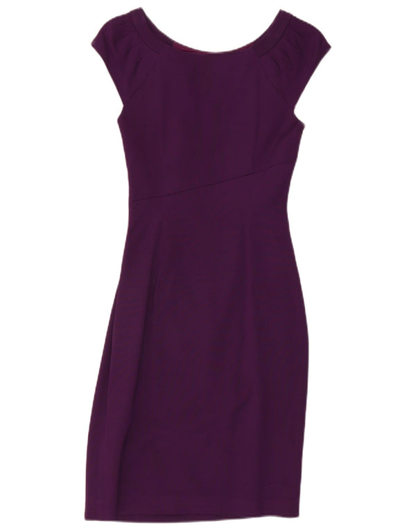 Vestido bainha feminino Coast UK 6 XS roxo viscose