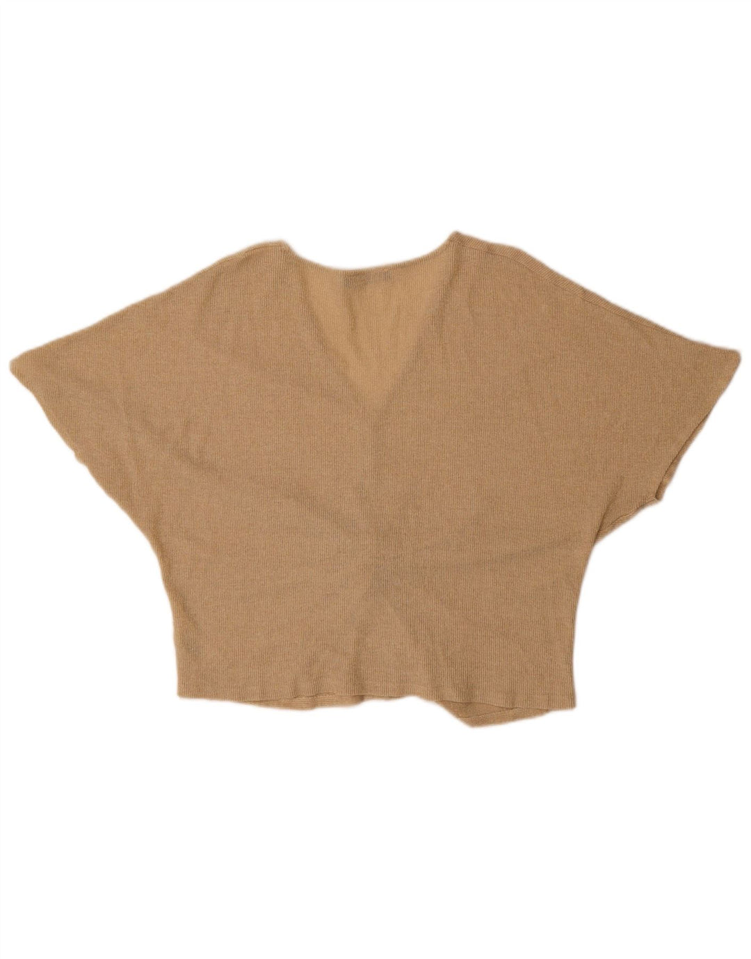 Blusa feminina Batwing Marks & Spencer Reino Unido 16 grande viscose dourada