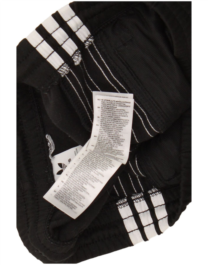 Calça de treino feminina Adidas UK 12 médio preto colorblock poliéster