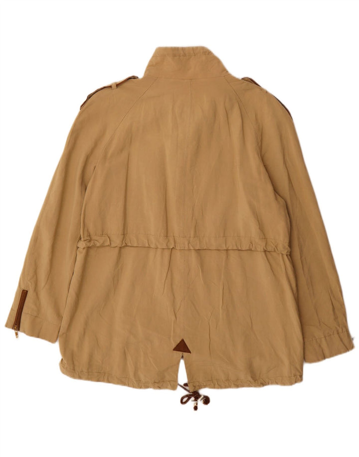 Jaqueta militar feminina Zara UK 18 XL bege