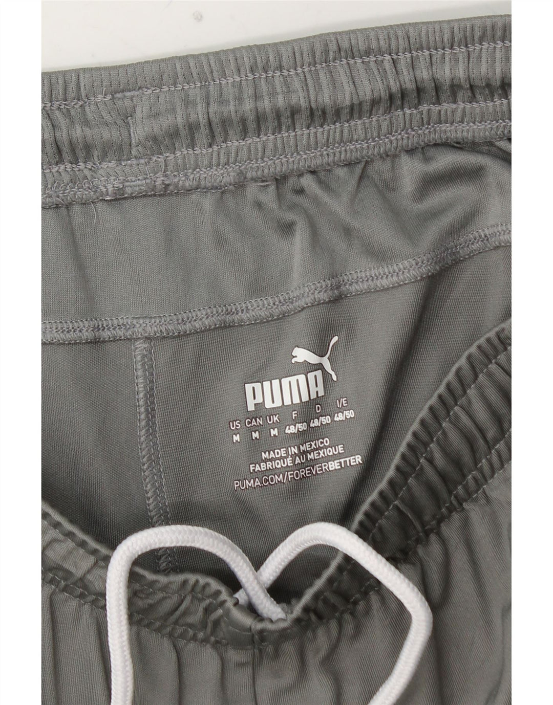 Shorts esportivos masculinos PUMA médio cinza colorblock