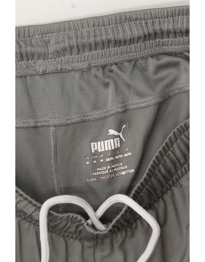 Shorts esportivos masculinos PUMA médio cinza colorblock