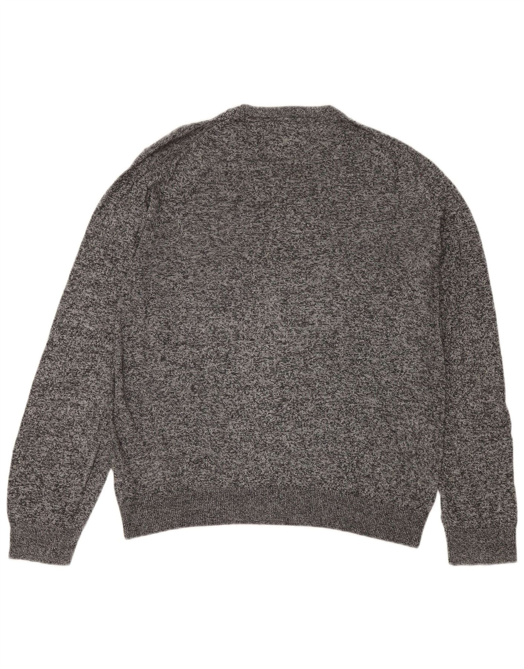 Suéter masculino MARKS & SPENCER com gola redonda, grande cinza manchado