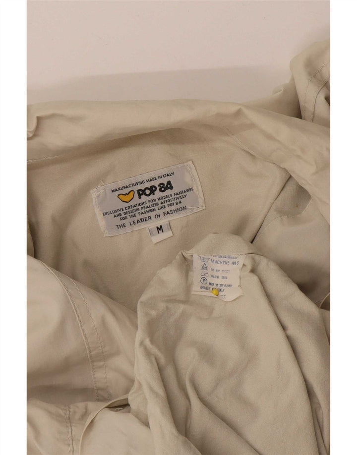 Jaqueta bomber masculina POP 84 UK 38 médio algodão branco