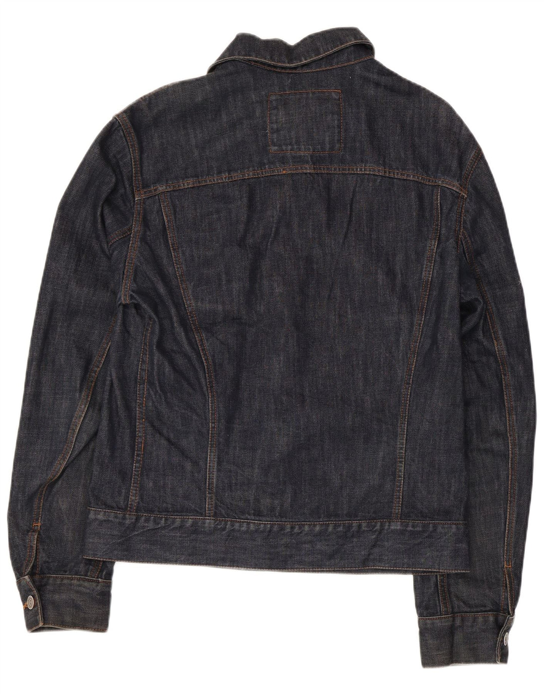 Jaqueta jeans masculina Zara Reino Unido 36 pequeno algodão azul marinho