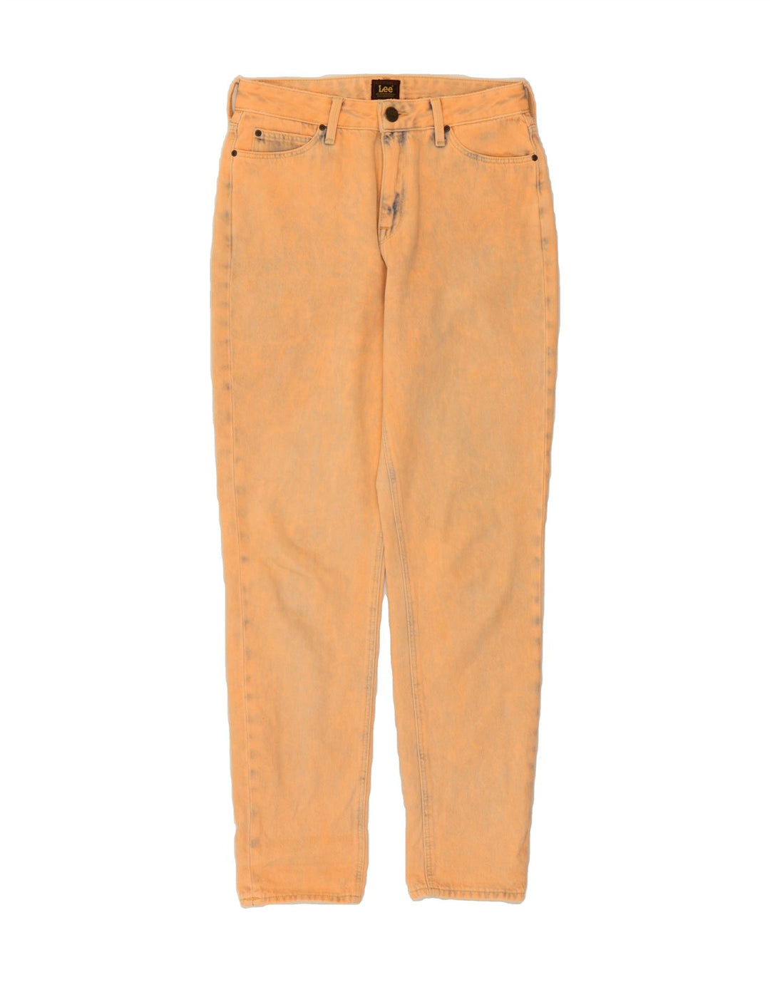 LEE Womens Mom Straight Jeans W28 L30  Orange Cotton Vintage Lee and Second-Hand Lee from Messina Hembry 