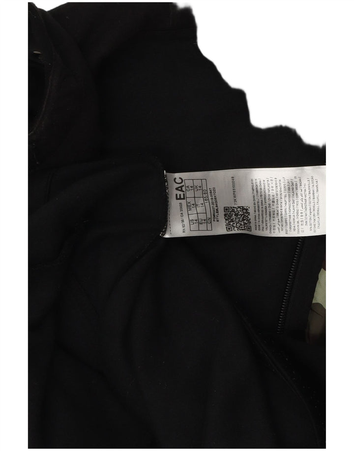 Suéter Guess Boys com capuz e zíper 13-14 anos algodão camuflado preto