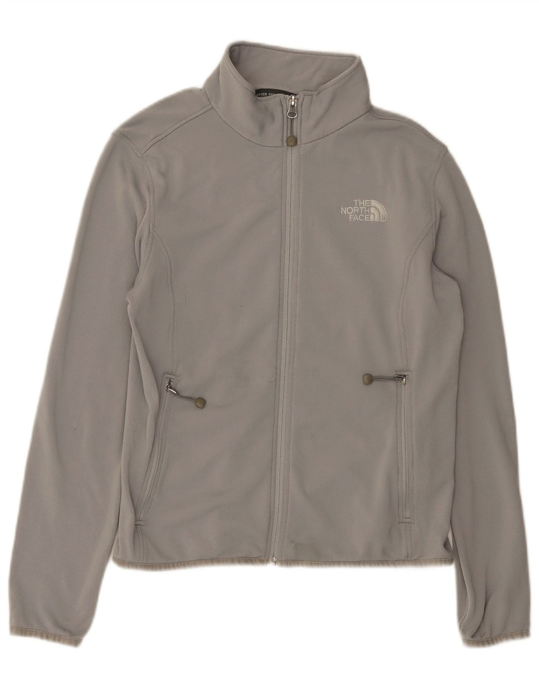 Jaqueta de treino feminina The North Face UK 14 poliéster cinza médio