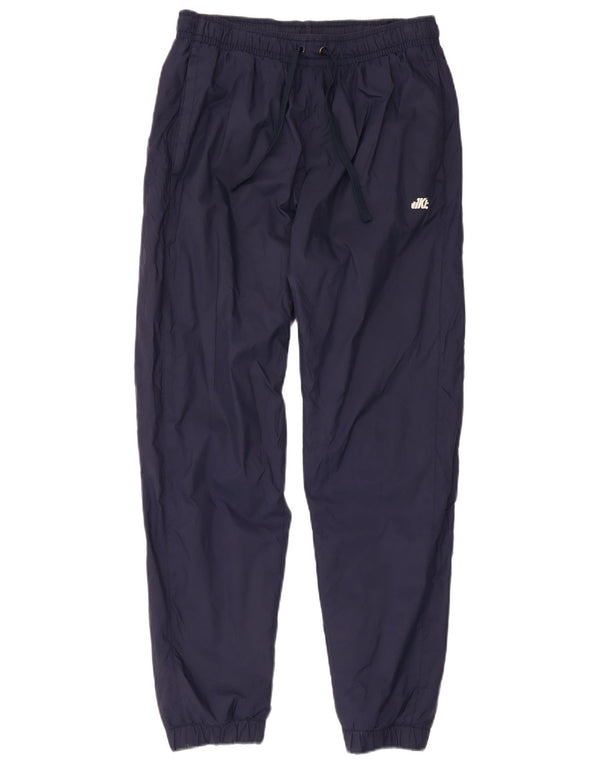 Calça de treino masculina Nike joggers pequena azul marinho nylon