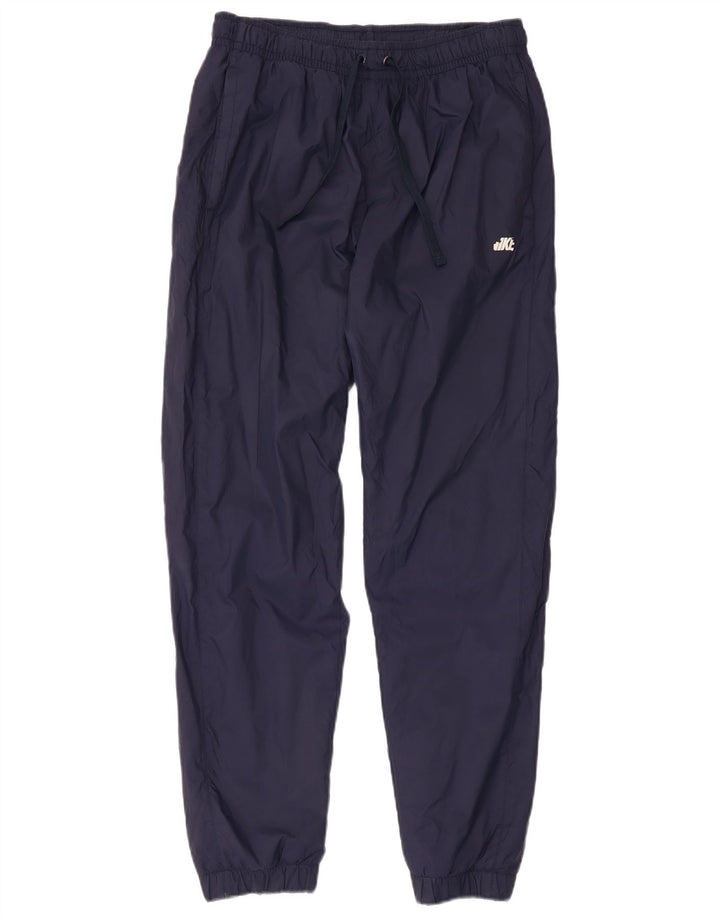 Calça de treino masculina Nike joggers pequena azul marinho nylon