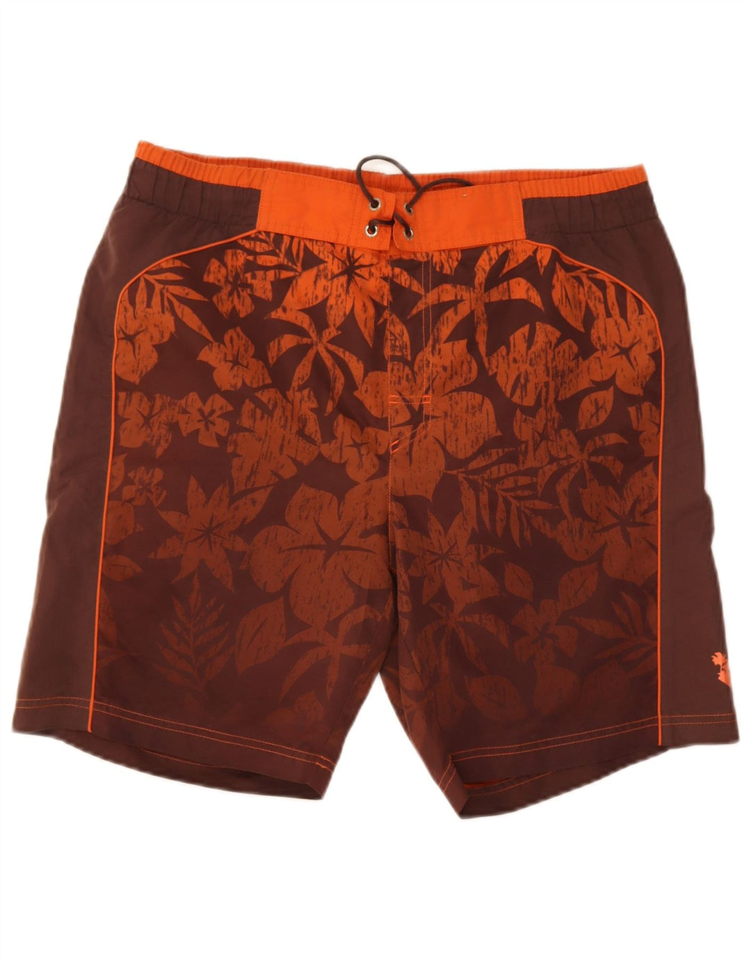 Shorts de natação masculino Lotto grande marrom floral