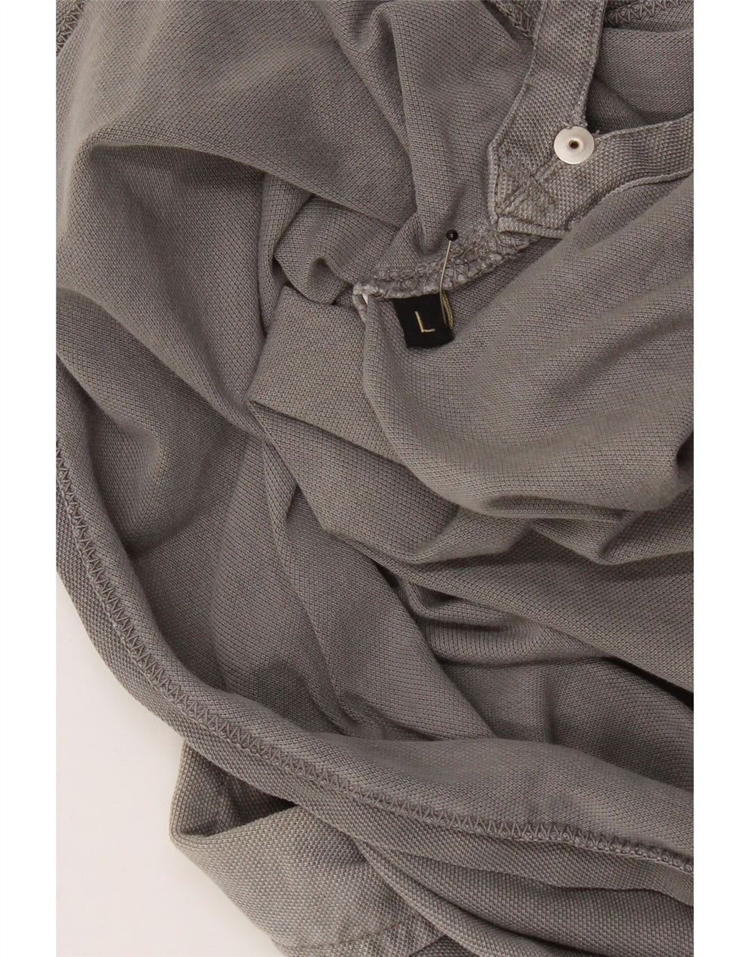 Camisa polo masculina NAPAPIJRI grande algodão cinza