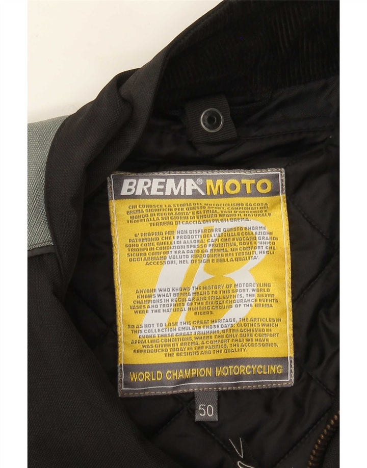 Jaqueta masculina Brema Graphic Racer IT 50 grande bloco colorido preto