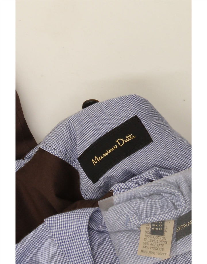 Jaqueta blazer masculina Massimo Dutti com 2 botões EU 54 XL algodão marrom