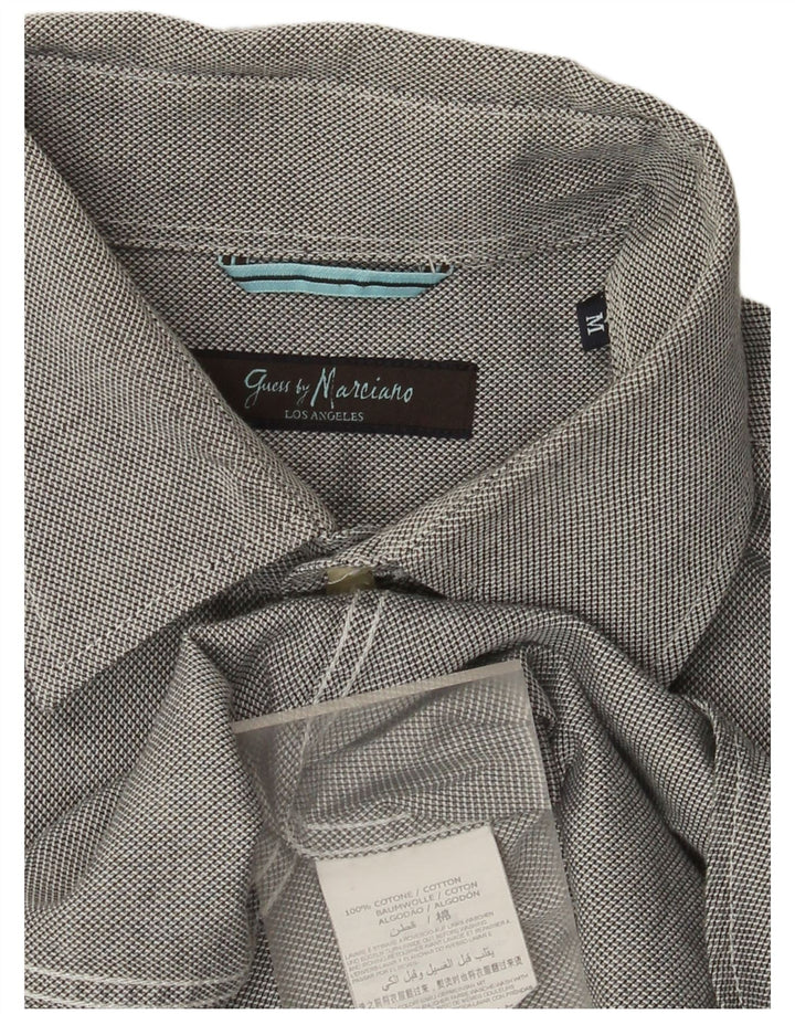 Camisa masculina Guess By Marciano algodão cinza médio