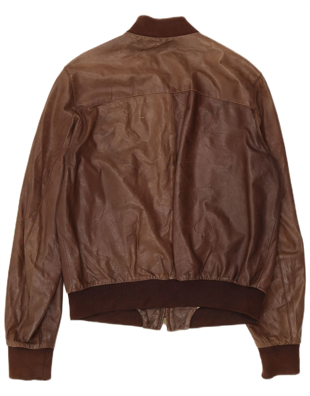 Jaqueta masculina de couro bomber GALLOTTI IT 50 grande couro marrom