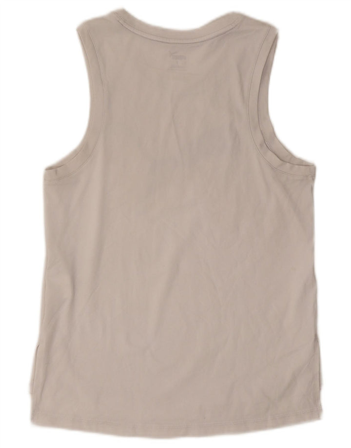 Puma Mens Graphic Vest Top Pequeno Poliéster Branco