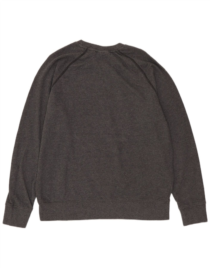 REEBOK moletom gráfico masculino jumper médio algodão cinza