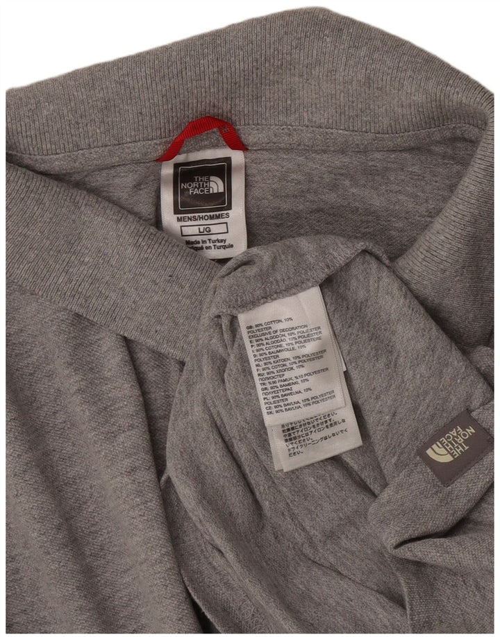 Camisa polo masculina The North Face grande algodão cinza
