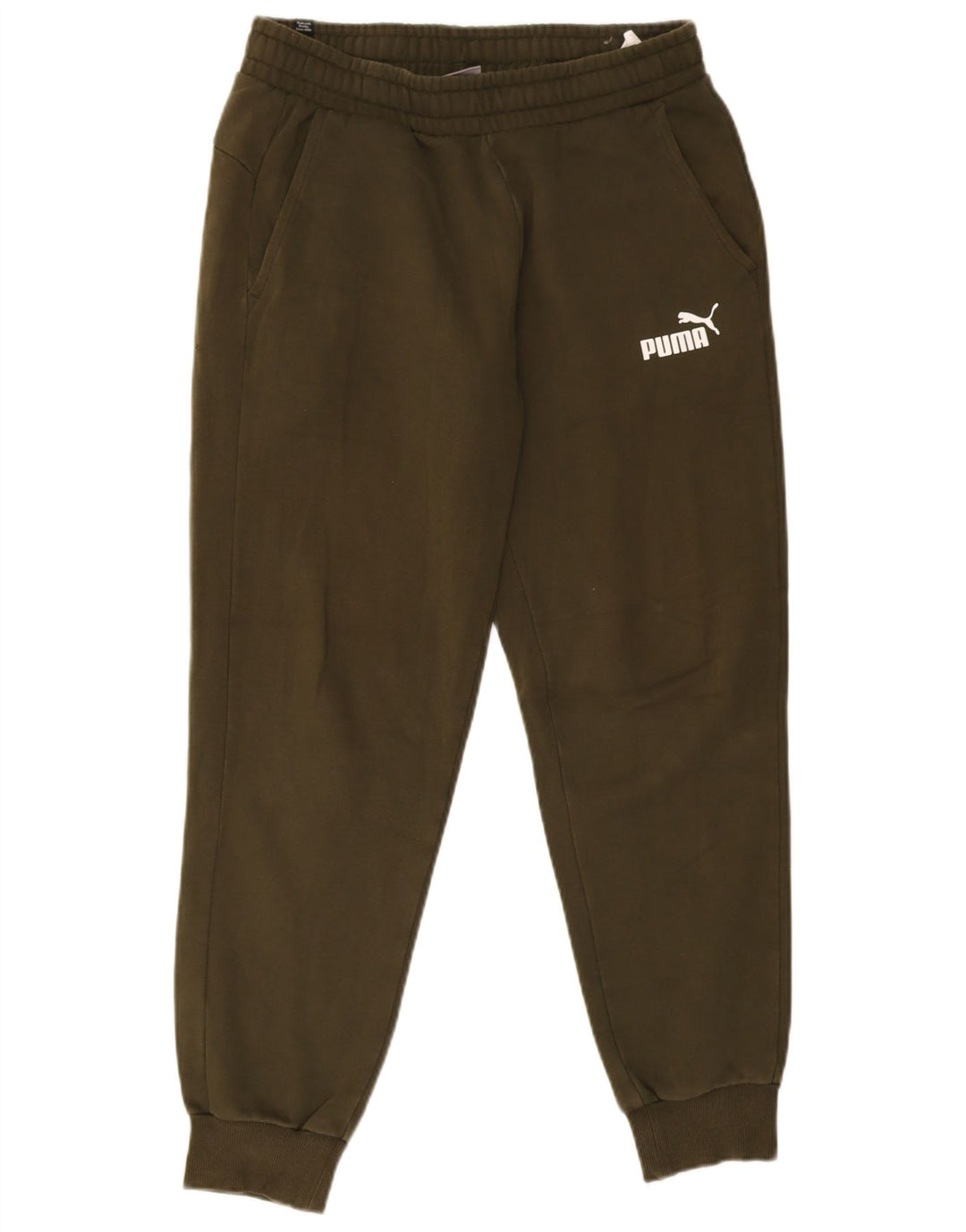 Calça de treino masculina Puma Joggers algodão verde médio