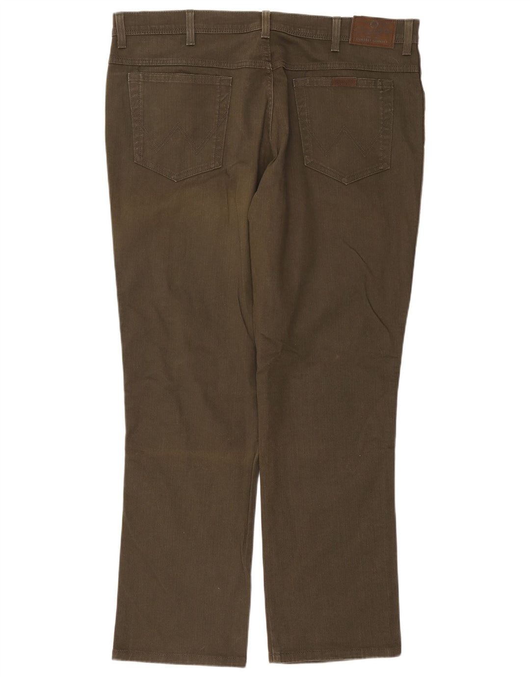 Wrangler Calça jeans masculina reta W42 L32 algodão cáqui